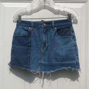 Pacsun patterned blue jean skirt size 24